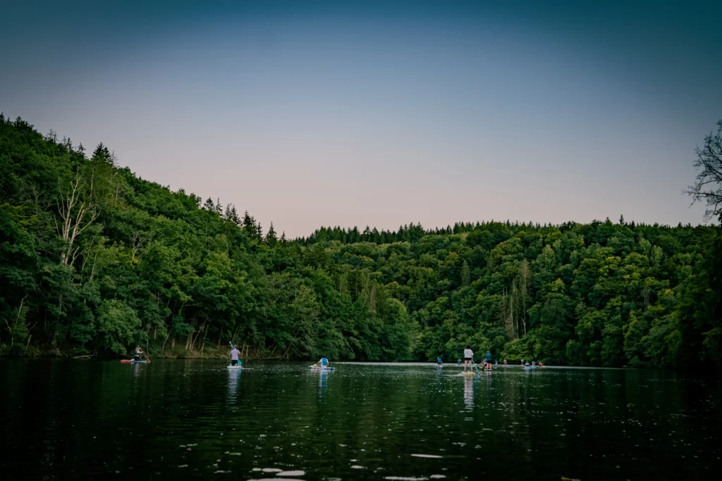 Pagayer Au Clair de Lune en SUP