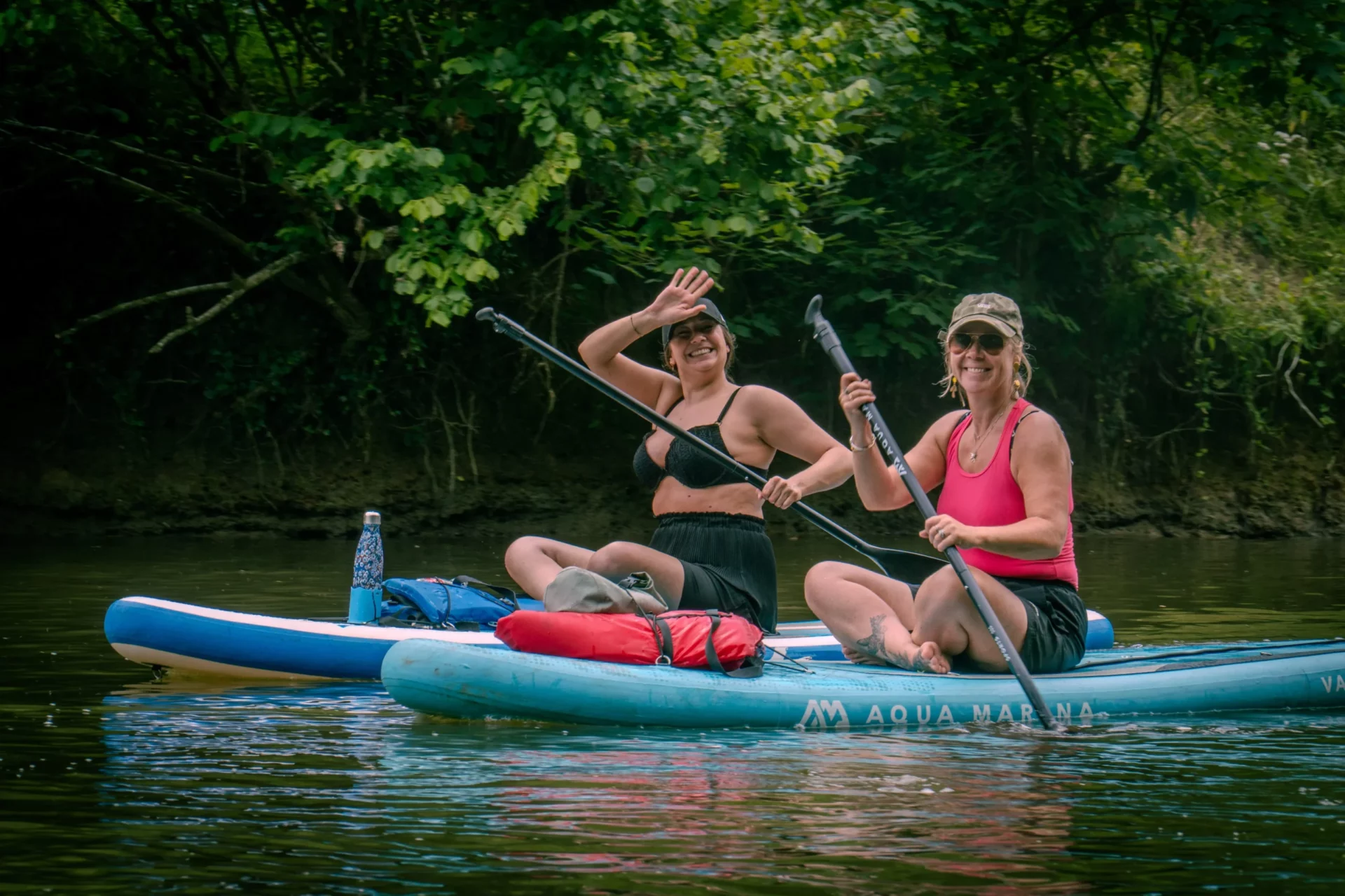 Stand-up paddle sur la Lesse
