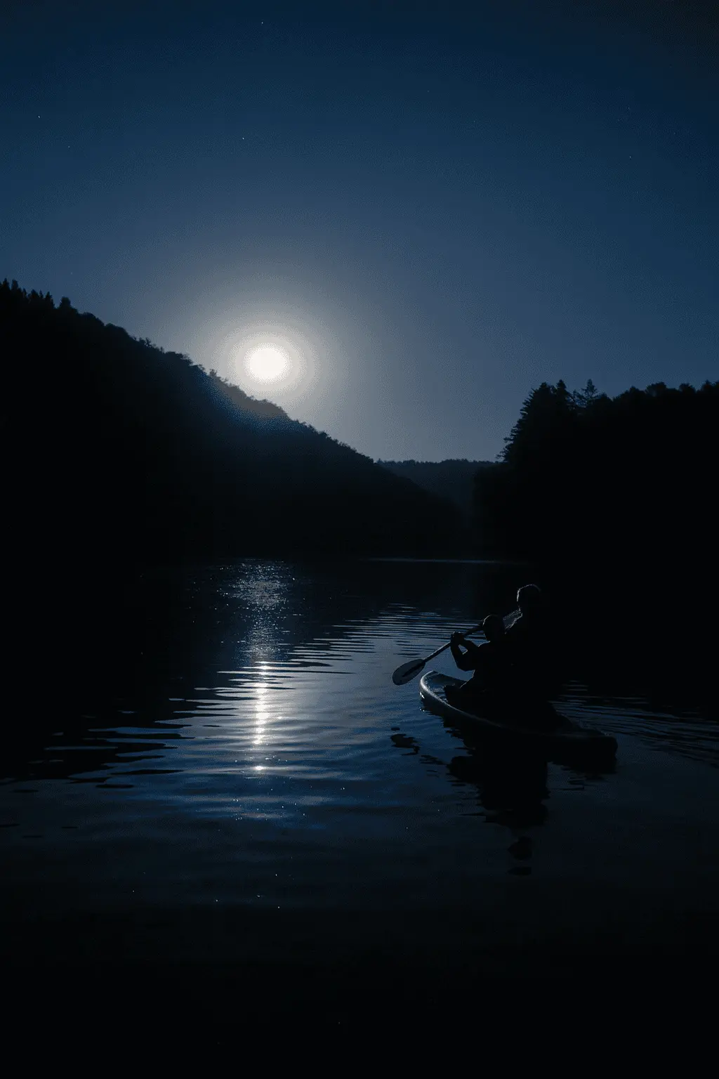 Pagayer au clair de Lune en stand-up paddle
